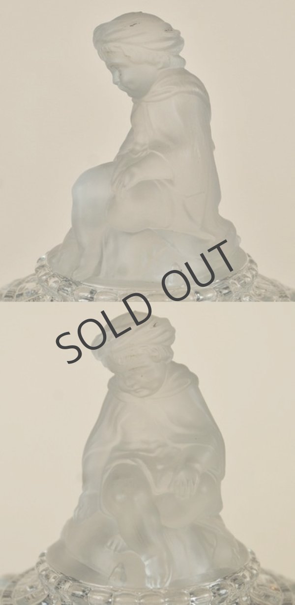 画像6: 【BACCARAT】バカラ　象と象使いの少年 蓋物 (6)