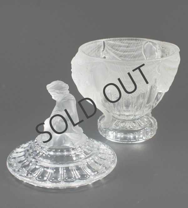 画像4: 【BACCARAT】バカラ　象と象使いの少年 蓋物 (4)