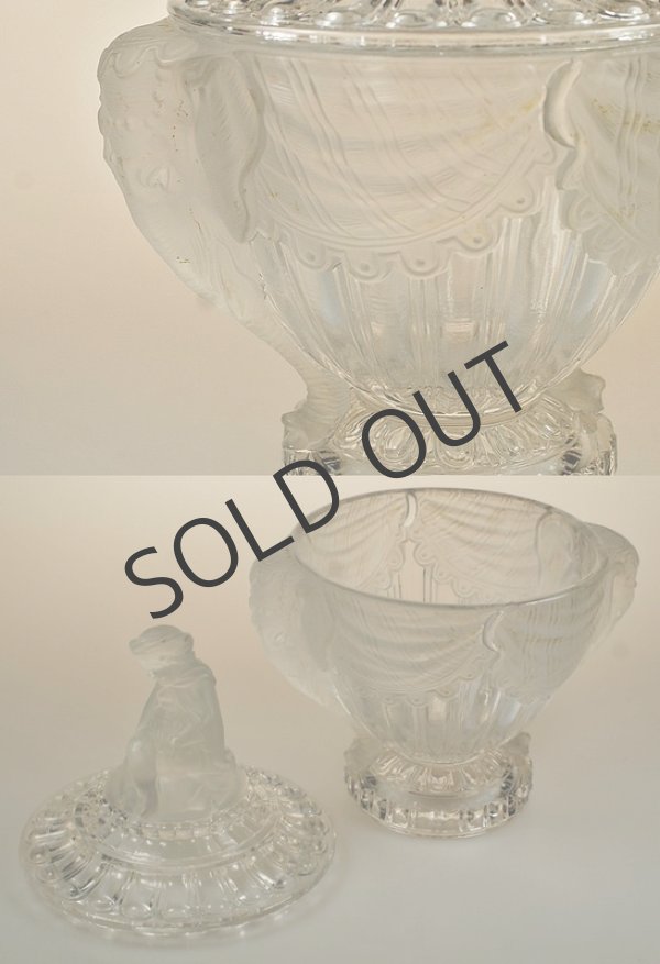 画像5: 【BACCARAT】バカラ　象と象使いの少年 蓋物 (5)