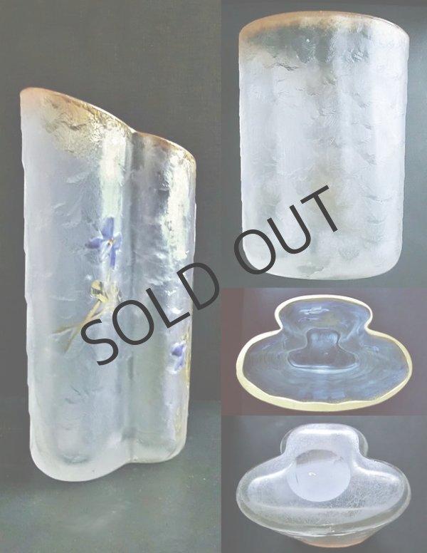 画像4: 【LEGRAS-MONTJOYE】ルグラ‐モンジョワ　スミレ文変形花器 (4)