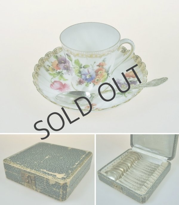 画像6: 【Ravinet-ｄ'Enfert】アイリス文純銀モカスプーン6客 (6)