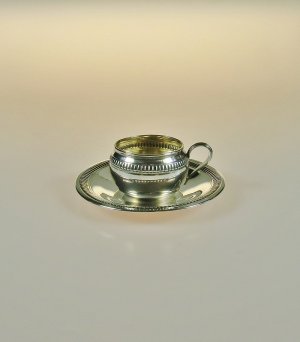 画像: 【COIGNET】コワニェ　純銀製ミニチュアカップ＆ソーサー