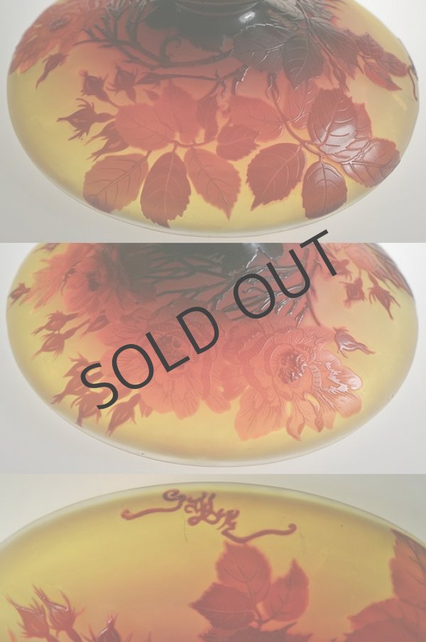 画像6: 【GALLE】ガレ　薔薇文コンポート (6)