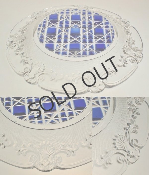 画像4: 【St-Louis】サン・ルイ　色被せ切子クリスタル 中皿2客 (4)