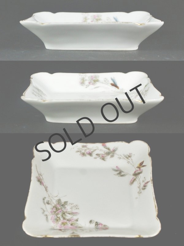 画像4: 【CFH/GDM】草花文角型小皿8客 (4)