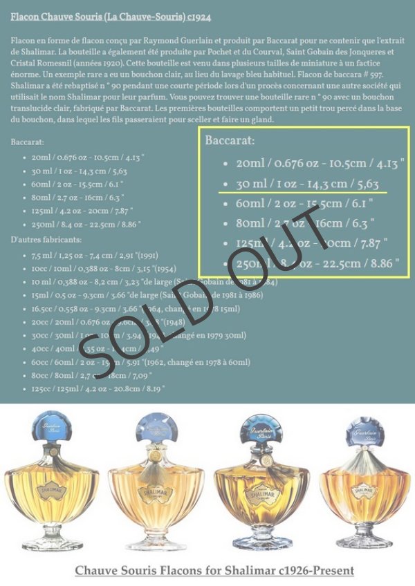 画像7: 【BACCARAT】バカラ Shalimar香水瓶 (7)