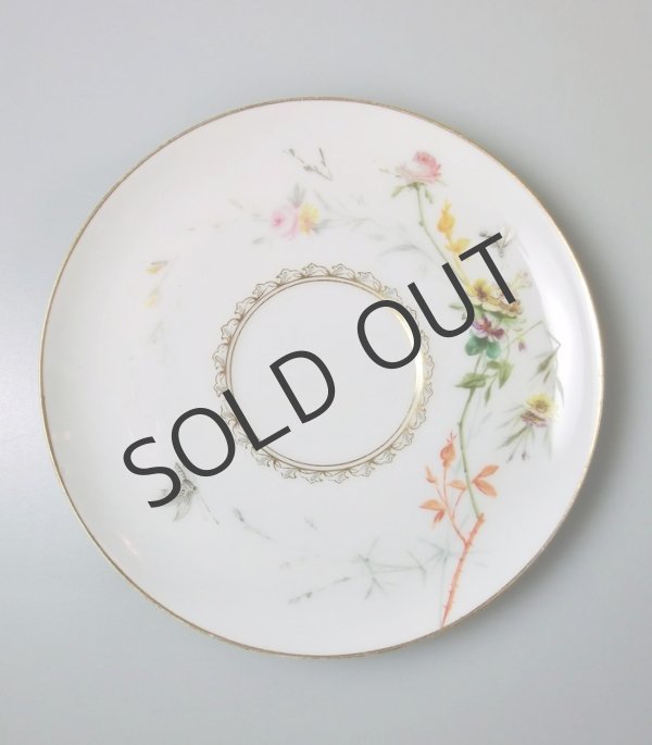 画像8: リモージュ 花蝶文手描きカップ＆ソーサー3客 (8)