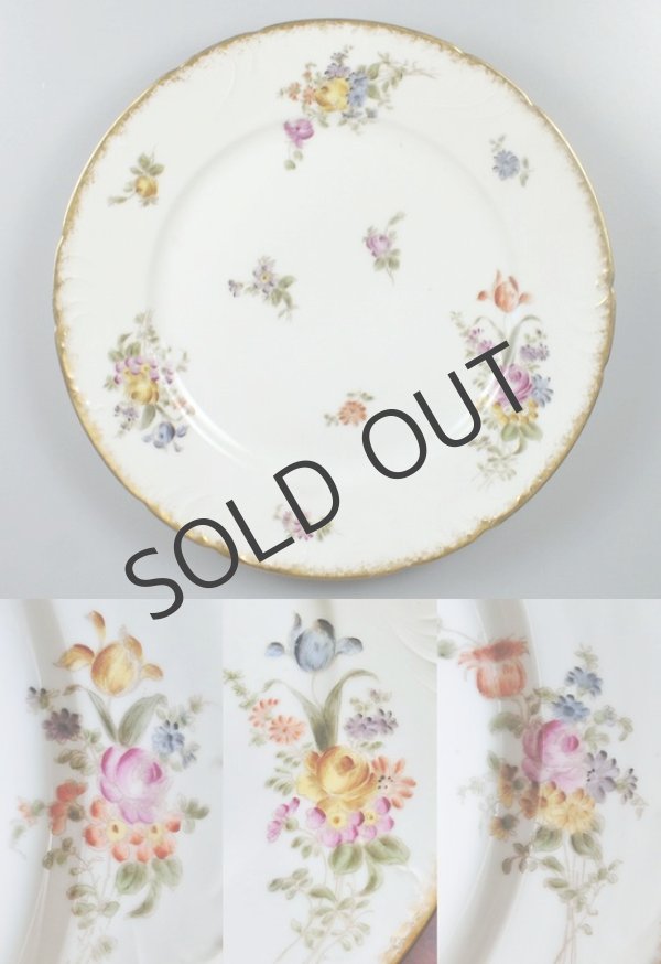 画像5: 【GDA】ジェーデーアー　ブーケ文デザート皿6客 (5)