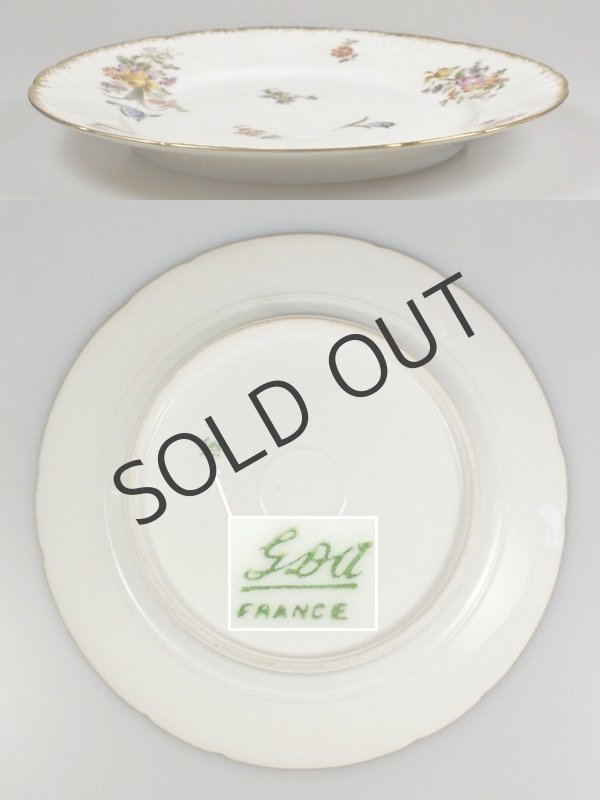 画像6: 【GDA】ジェーデーアー　ブーケ文デザート皿6客 (6)