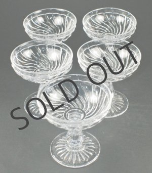 画像:  【BACCARAT】バカラ　Bambous torsシャンパンクップ5客