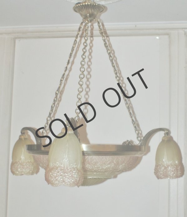 画像4: 【H&V/MULLER】紫陽花文シャンデリア (4)