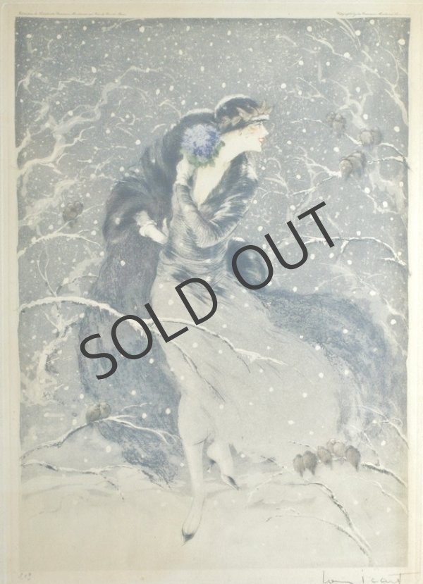 画像3: 【ICART】ルイ・イカール 『ウィンター・ブーケ』オリジナル銅版画 (3)