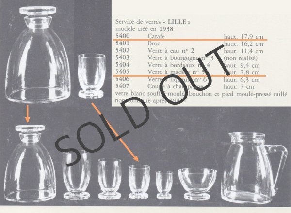 画像5: 【LALIQUE】ルネ・ラリック　LILLE酒器セット (5)