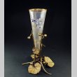 画像1: 【LEGRAS-MONTJOYE】ルグラ‐モンジョワ　スミレ文コルネ型花器  (1)