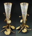 画像3: 【LEGRAS-MONTJOYE】ルグラ‐モンジョワ　スミレ文コルネ型花器  (3)