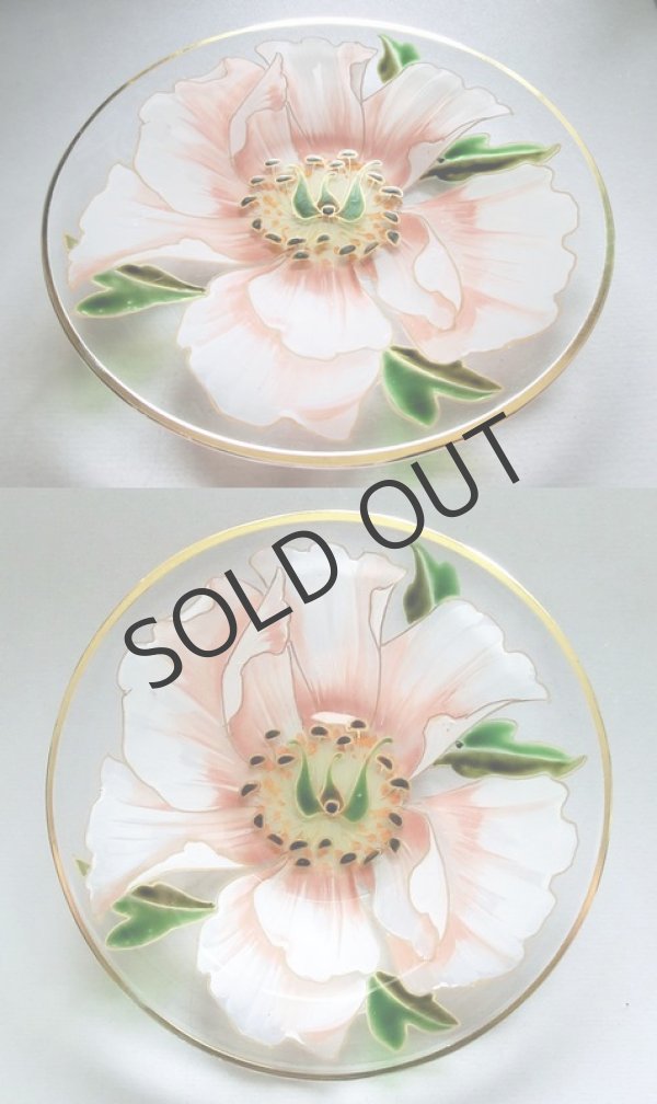 画像6: エナメル彩花絵小皿3種 (6)