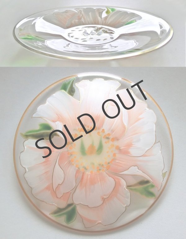 画像5: エナメル彩花絵小皿3種 (5)