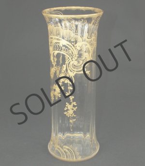 画像: 【BACCARAT】バカラ　ロカイユ文金彩大花瓶