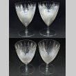 画像2: 【LALIQUE】ルネ・ラリック　LOTUS グラス(n°3) 2客 (2)