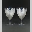 画像1: 【LALIQUE】ルネ・ラリック　LOTUS グラス(n°3) 2客 (1)