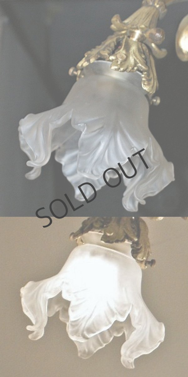 画像5: ルイ16世風4灯式シャンデリア (5)