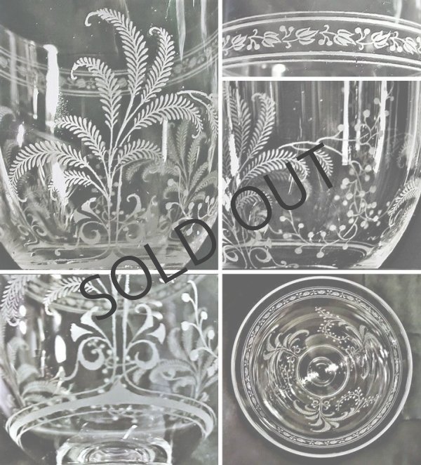 画像5: 【BACCARAT】バカラ Fougères  ウォーターグラス6客 (5)
