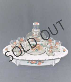 画像: 【GOUPY】マルセル・グピー　陶器とクリスタルの酒器セット