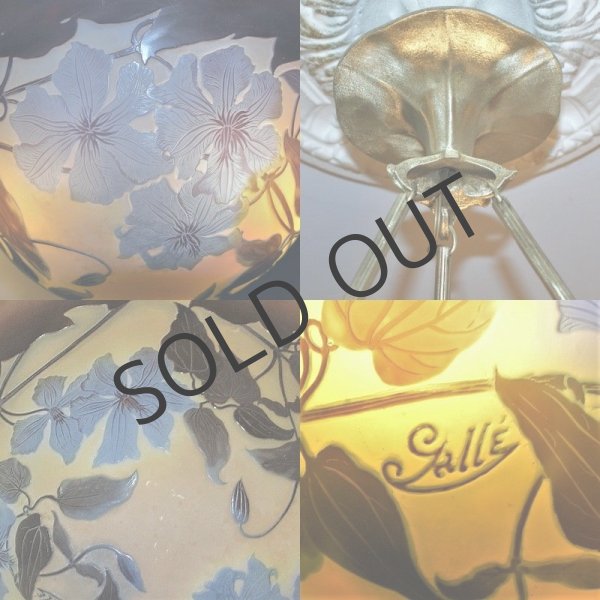 画像6: 【GALLE】ガレ　クレマチス文吊灯 (6)