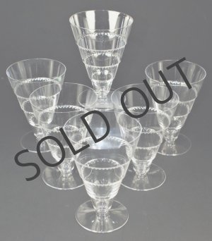 画像: 【LALIQUE】ラリック　VOUVRAY グラス6客