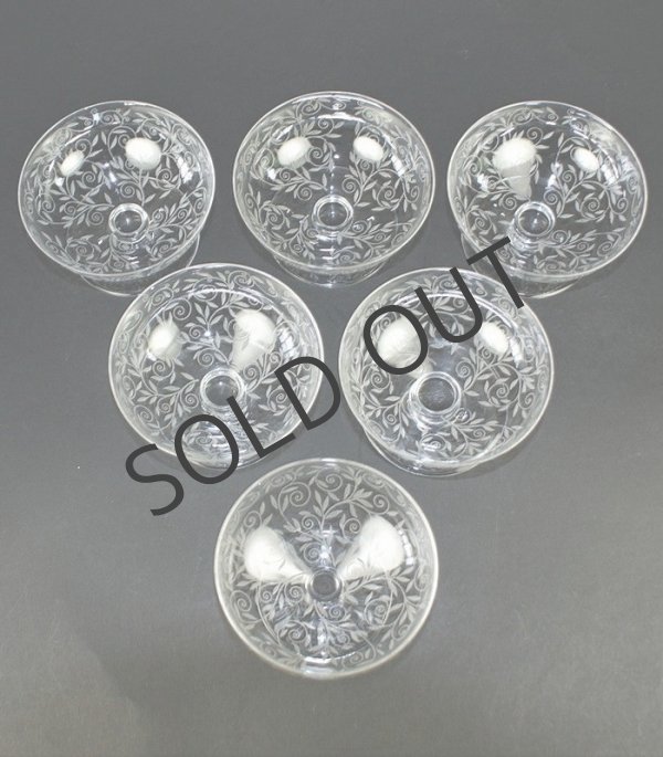 画像2: 【BACCARAT】バカラ　RIVIERA シャンパンクップ6客 (2)