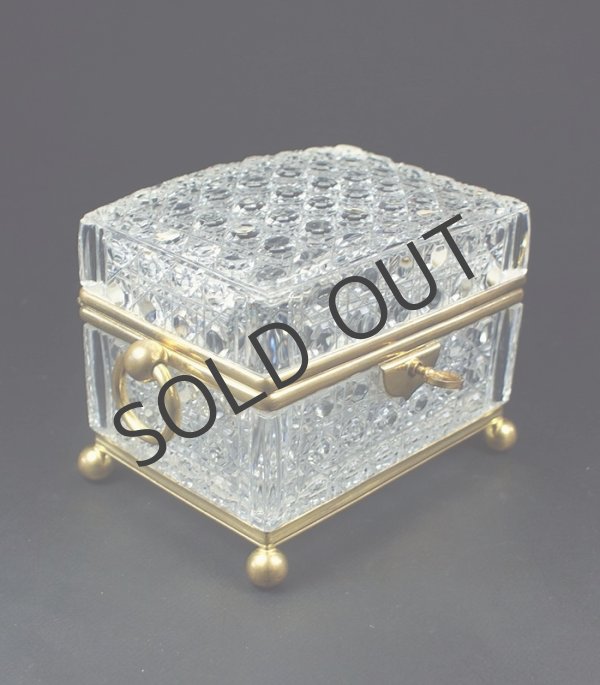 画像3: 【BACCARAT】バカラ　八角籠目文カットの玉手箱 (3)