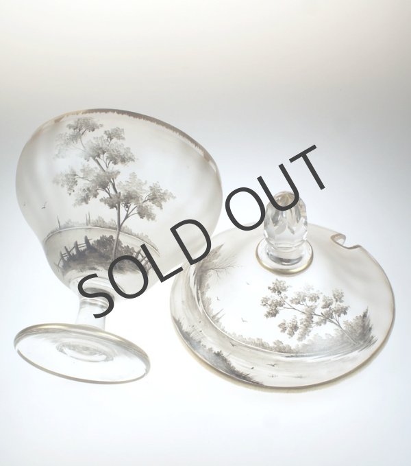 画像5: 湖畔風景文グリザイユ彩果実酒セット (5)