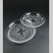 画像1: 蔦文グラヴュールが美しいクリスタルの深皿2枚 (1)