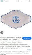 画像6: 【GALLE】ガレ　Herbierサン・クレマン陶器ラヴィエ ２点 (6)