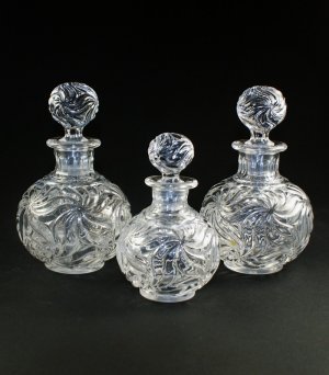 画像: 【BACCARAT】バカラ　Rosaces multiples フラコン3点