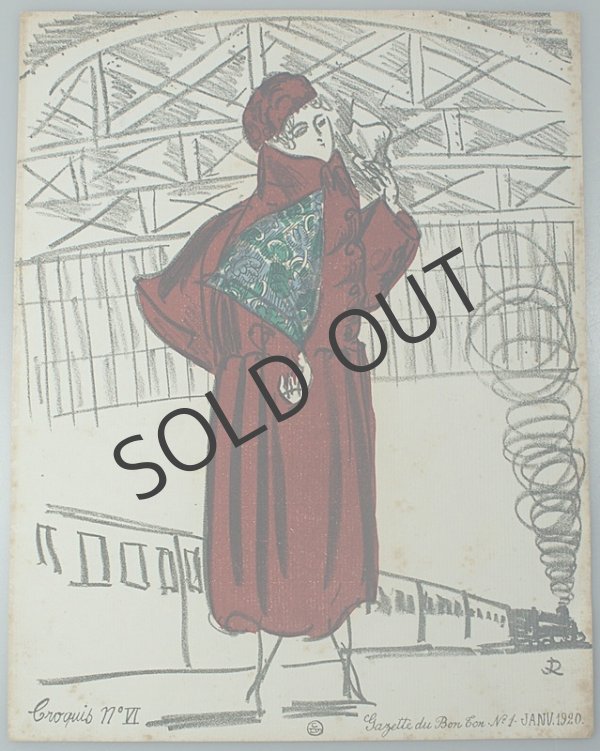 画像8: 【DUFY】ラウル・デュフィCroquis de Modes ファッション画集 (8)