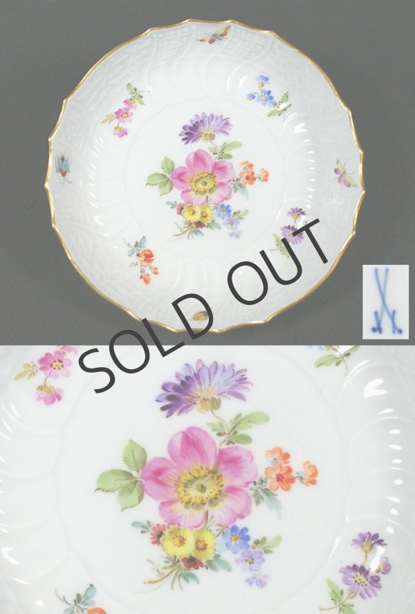 画像3: 【MEISSEN】マイセン　Neubrandenstein 花絵小皿6客 (3)