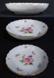 画像9: 【MEISSEN】マイセン　Neubrandenstein 花絵小皿6客 (9)