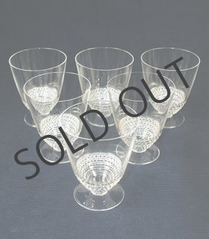 画像: 【LALIQUE】ルネ・ラリック　NIPPON グラスH.9.2cm 6客