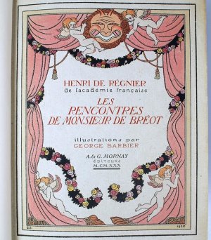 画像: 【BARBIER】バルビエ オリジナル挿画本『ド・ブレオ氏の色懺悔』