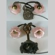画像3: ピンクのバラの小さな2灯式ランプ (3)