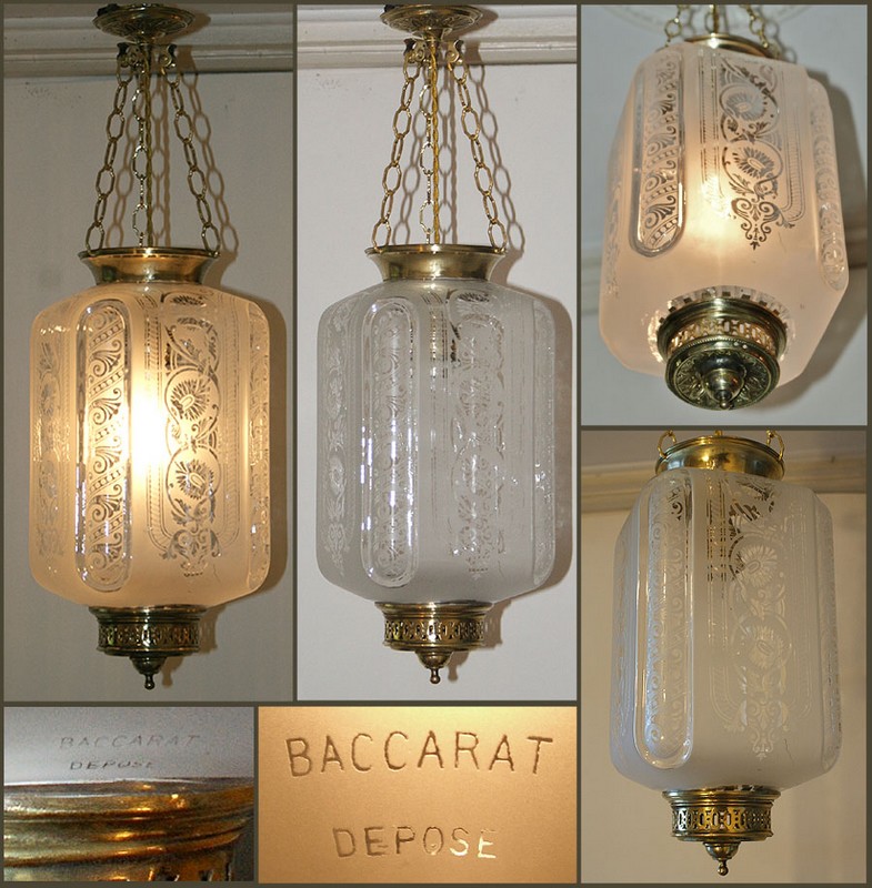 画像: 【BACCARAT】バカラ　エナメル彩のピンクのランタン