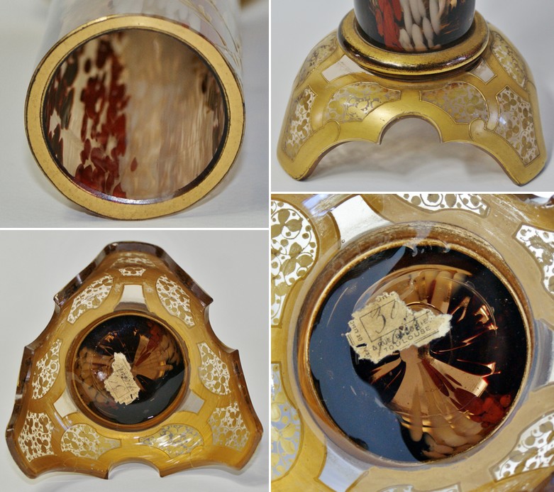 画像4: 柳文金彩筒型花瓶 (4)