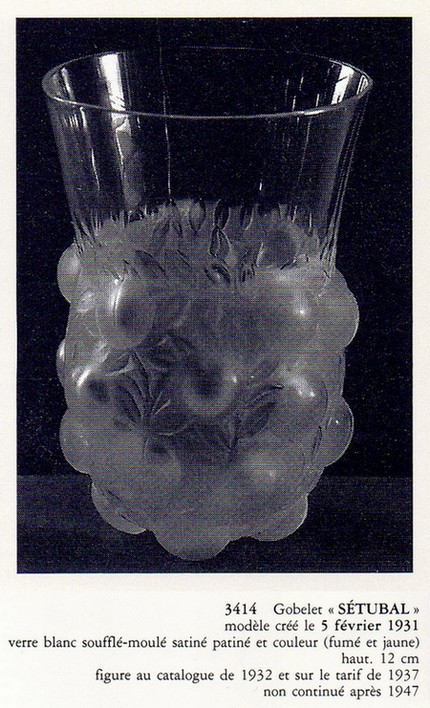 画像4: 【LALIQUE】ルネ・ラリック　SETUBAL ゴブレ (4)