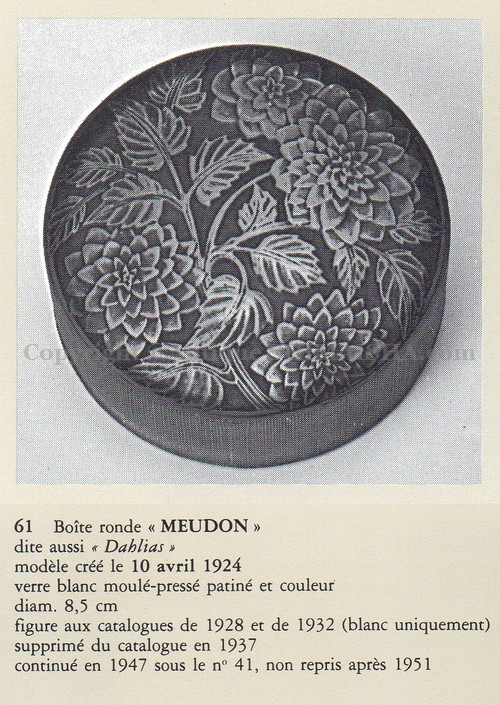 画像4: 【LALIQUE】ルネ・ラリック　MEUDON パウダーボックス (4)