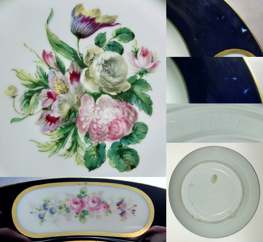 画像5: 【SEVRES】セーヴル 花絵皿2点 (5)