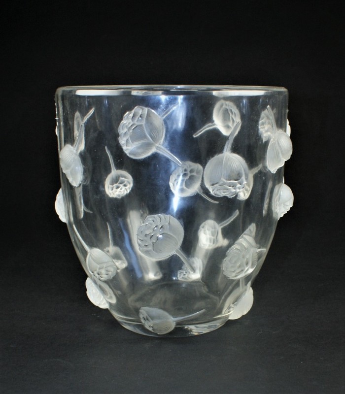 画像2: 【LALIQUE】ルネ・ラリック　PIVOINES 花瓶 (2)