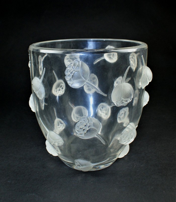 画像1: 【LALIQUE】ルネ・ラリック　PIVOINES 花瓶 (1)