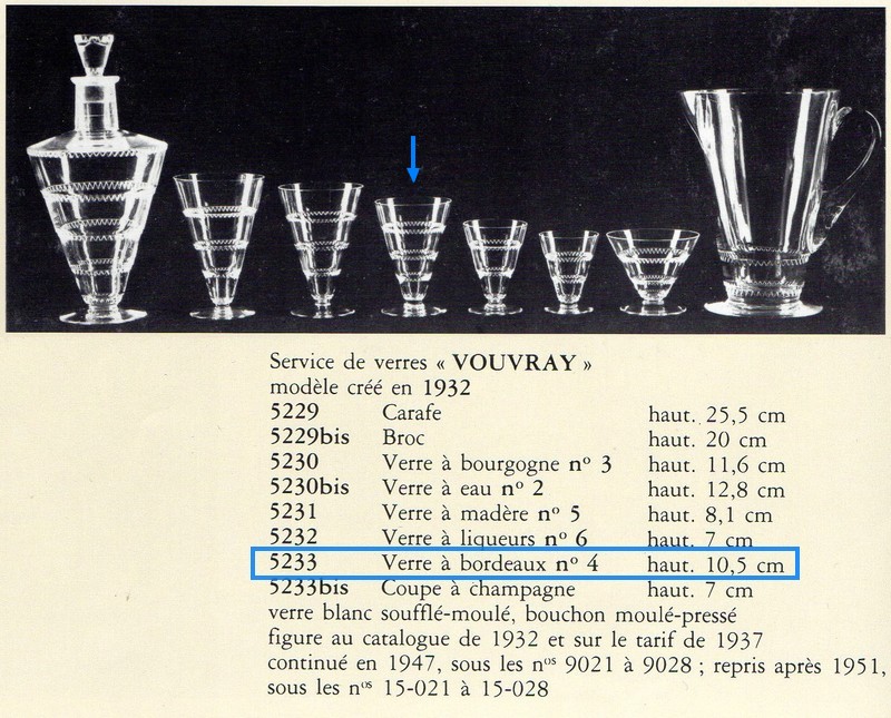 画像4: 【LALIQUE】ラリック　VOUVRAYワイングラス5客 (4)