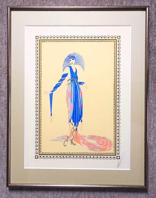 画像6: 【ERTE】エルテ『自惚れ女』リトグラフ版画 (6)